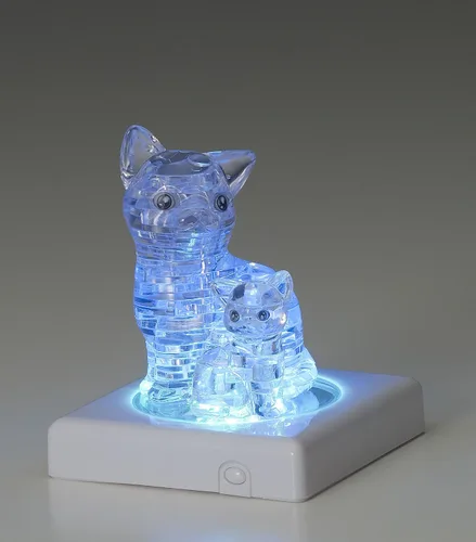 Vista 3 de Beverly Crystal Puzzle - Gato (importación de Japón)