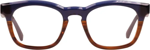 Vista 11 de eyebobs Humble Narrator Wide Traditional and Blue Light Reading Glasses Cristal frontal y patillas