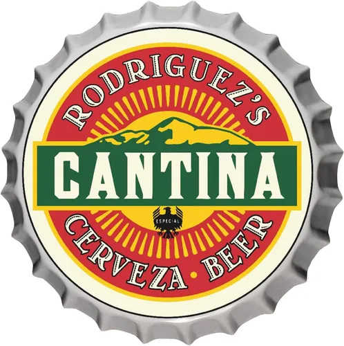 Vista 13 de Letrero personalizado para tapa de botella de cerveza (agujero 19), letreros de barra personalizados de metal de estaño para colgar en la pared