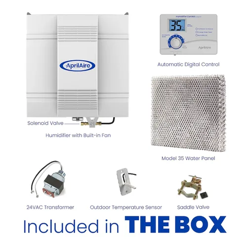 Vista 5 de AprilAire 700 Humidificador para toda la casa, humidificador automático para conectar al sistema de ventilación, humidificador de gran capacidad