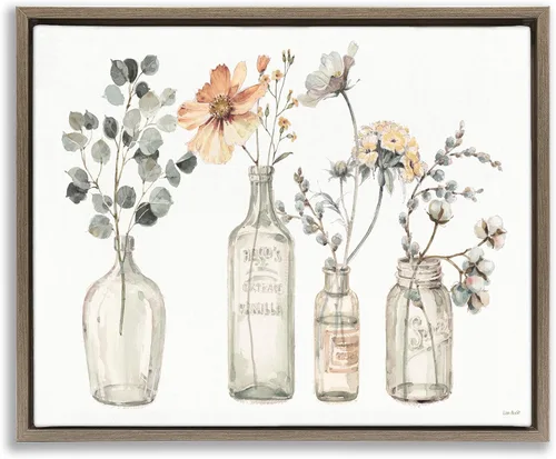 Vista 12 de Birds Floral Meadow Blossoms, 16 x 20 Inch Canvas in Floater Frame Stupell Industries · By Nan · Ready to hang once unboxed · Made in USA
