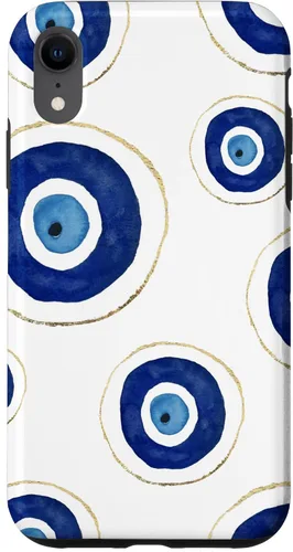 Vista 25 de Funda para teléfono con diseño de amuleto contra el mal de ojo, color blanco para iPhone 17