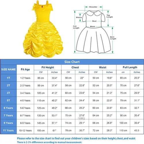 Vista 7 de Disfraz de princesa para niñas, fiesta de cumpleaños con accesorios (corona, varita, aretes, guantes)