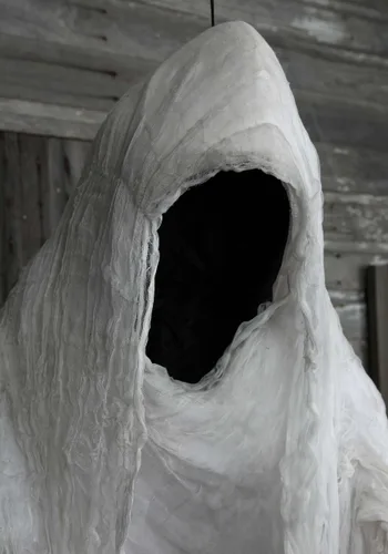 Vista 4 de Decoración Colgante Fantasma Sin Rostro Grande de 1.5 m para Halloween Multicolor