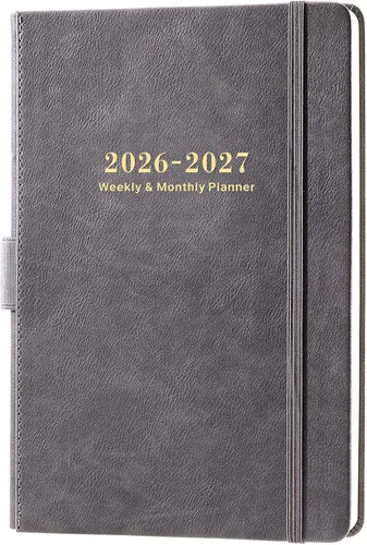 Vista 12 de Agenda 2026-2027 – Agenda semanal mensual 2026-2027 con calcomanías, julio 2026 a junio 2027, 5.75 x 8.25 pulgadas, calendario 26-27, papel premium