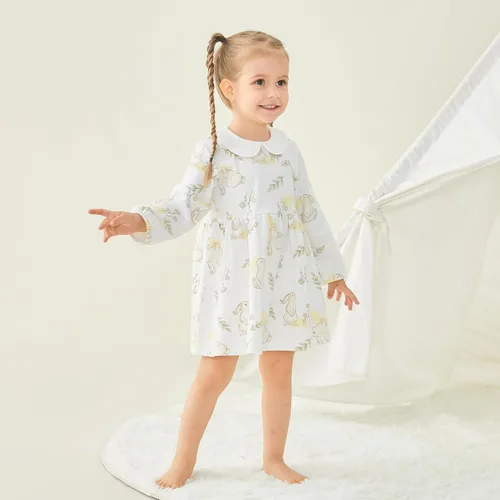 Vista 72 de pureborn Vestido de bebé niña 0-24 meses