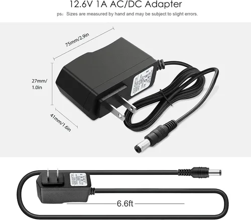 Vista 5 de Cargador adaptador de pistola de masaje de 12.6 V para Cholas KZD02, Tyiaus