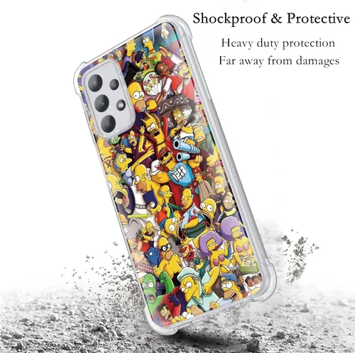Vista 3 de Funda compatible con Samsung Galaxy A23, Galaxy A23, a prueba de golpes, material de TPU antiarañazos con hermoso patrón para Samsung Galaxy A23