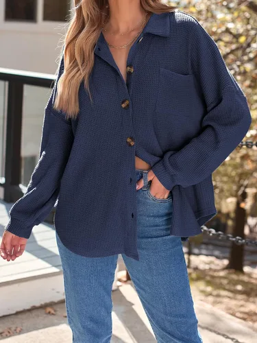 Vista 5 de AUTOMET Cothes de otoño para mujer 2025, trajes de concierto de campo de moda, chaquetas de pana, camisas con botones
