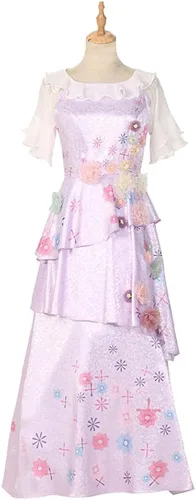 Vista 3 de Mirabel - Vestido para adultos disfraz de Isabella disfraz para mujer trajes de Halloween