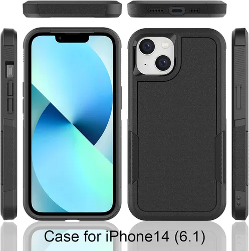 Vista 8 de MDCN Funda resistente para teléfono: protección de doble capa, a prueba de golpes, resistente con protector de pantalla, prueba de caídas de grado
