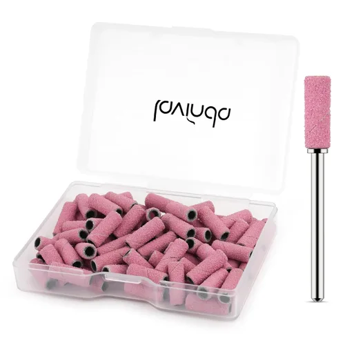 Vista 21 de Lavinda Brocas para taladro de uñas de 3/32 pulgadas de fácil remoción para bandas de lijado, mandril pequeño profesional de acero inoxidable de 3.1
