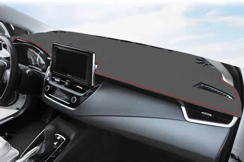 Vista 9 de Rifoda para Toyota Corolla Alfombrilla para Salpicadero Compatible con Corolla 2022 2021 2020 2019 Material de Cuero con Costuras Negras