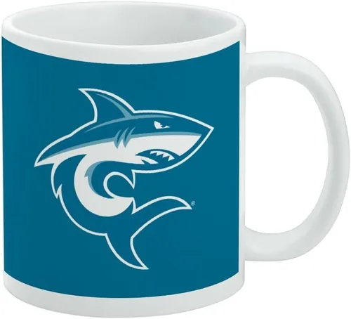 Vista 440 de Taza de cerámica con el logotipo principal de la Universidad Rider, taza de regalo novedosa para café, té y bebidas calientes, 11oz, blanca