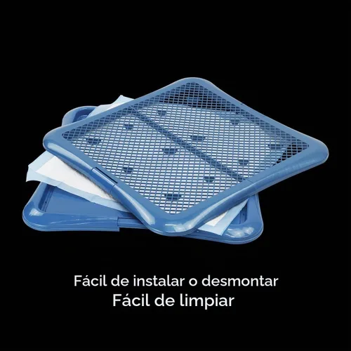 Vista 4 de petphabet Soporte de almohadilla de entrenamiento para perros, bandeja de entrenamiento de malla (L-24 x 24 pulgadas)