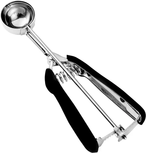 Vista 26 de HOMURE H Cookie Scoop 8 Tablespoon, 4 oz Ice Cream Scoop with Trigger Negro