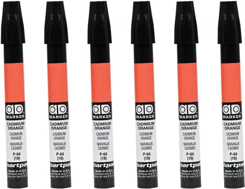 Vista 3 de AD Marker The Original Chartpak, Tri-Nib, naranja cadmio, 1 cada uno (P64)