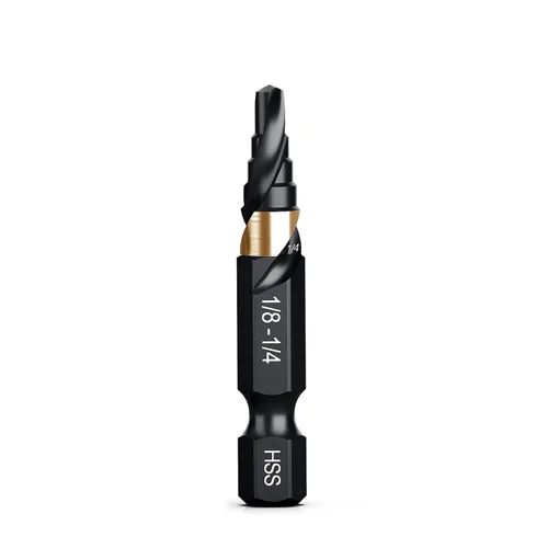 Vista 11 de THINKWORK Broca de Paso de Tamaño Único HSS, Broca de Paso HSS de 1/2", Unibit, Brocas de Paso de Vástago de 1/4" para Metal Suave, Acero, Madera