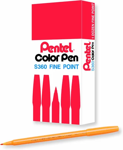 Vista 8 de Pentel Arts - Bolígrafo de color, beige, caja de 12 unidades (S360-124)