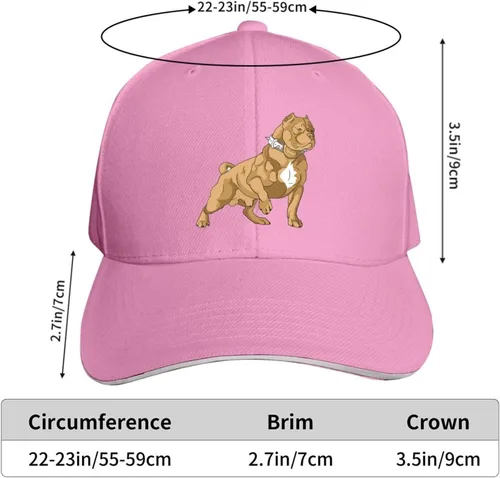 Vista 3 de American Bully Hat Baseball Cap Duck Tongue Cap Outdoor Cap Fashion Black