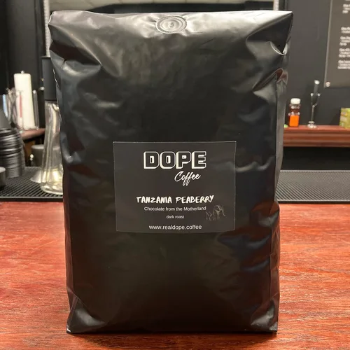 Vista 6 de Dope Coffee - Goteo etíope de grano entero de 5 libras, región Sidamo 100% Arábica, tostado medio