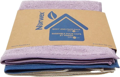 Vista 3 de Norwex Tranquil Body Pack (tres paños: denim, lavanda, vainilla)