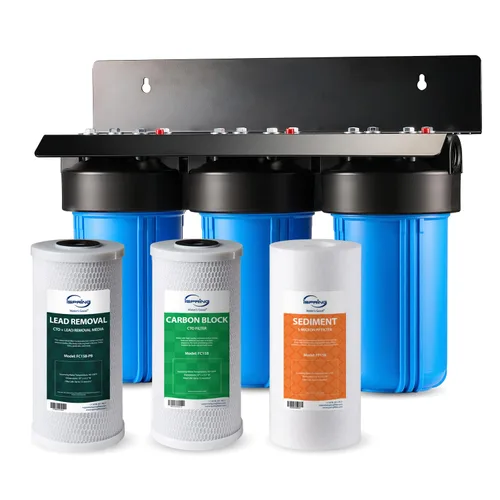 Vista 17 de iSpring WGB31B-KSNC - Sistema de filtro de agua para toda la casa, probado por SGS para eliminar hasta el 94.4% de la cloramina, la filtración de 3