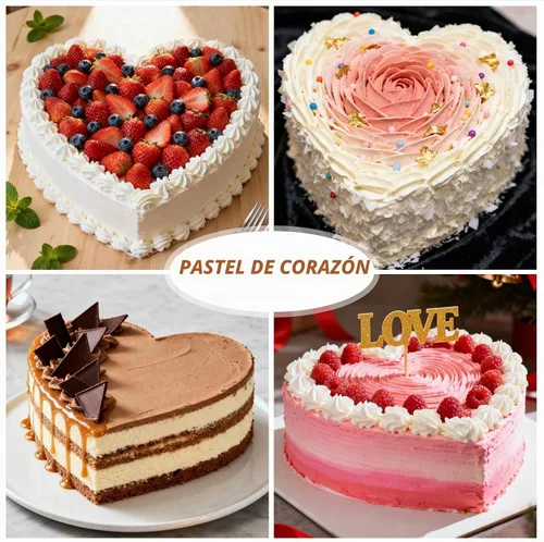 Vista 5 de FUNBAKY Moldes de silicona con marco reforzado de metal en forma de corazón, 10 pulgadas, moldes antiadherentes para moldes para pasteles Pan