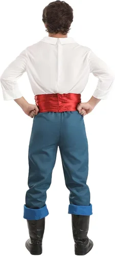 Vista 8 de Disfraz de Prince Eric de la Sirenita de Disney para adultos índigo rojo blanco