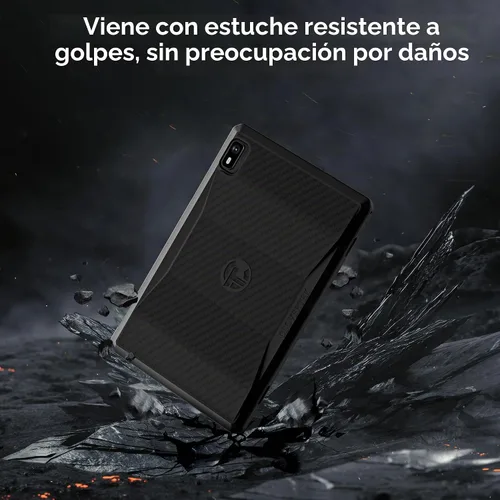 Vista 7 de Topsand Tableta Android 14 con ranura para tarjeta SIM, tabletas celulares desbloqueadas de 10GB+32GB con estuche protector, tableta de 10 pulgadas