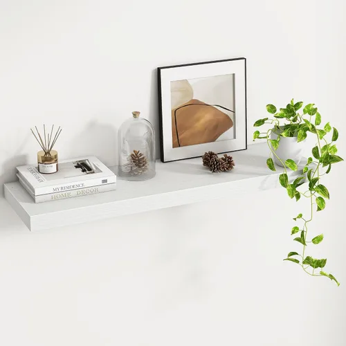 Vista 35 de Fun Memories Estantes flotantes – Estante de pared de 9.3 pulgadas de profundidad para decoración y almacenamiento – Estantería de exhibición