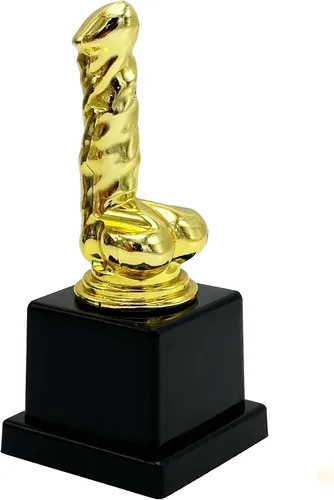 Vista 6 de Island Dogs Trofeo divertido de la novedad de la polla más grande del mundo – Divertido regalo de humor para adultos, premio de estatua de plástico