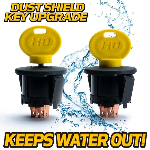 Vista 2 de HD Switch 725P12066 Interruptor de encendido de arranque con llave protectora de paraguas para Cub Cadet MTD Craftsman DeWalt Troy-Bilt ZT1-42