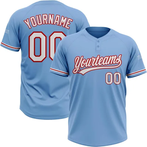 Vista 9 de Camisetas de béisbol personalizadas con dos botones, camisetas de sóftbol personalizadas con logotipo de nombre cosido para hombres, mujeres