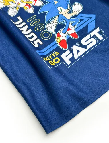 Vista 5 de Komar Kids Sonic the Hedgehog Christmas This Is How I Roll - Conjunto de pijama de manga larga para niño