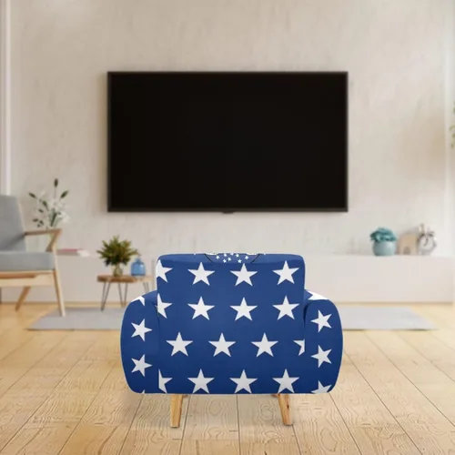 Vista 2 de AFPANQZ Fundas elásticas para sofá, fundas de sofá de águila con bandera estadounidense, fundas de sofá para sofá biplaza para sofás, protectores