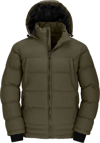 Vista 12 de Wantdo - Chaqueta acolchada impermeable para hombre, con capucha, de invierno