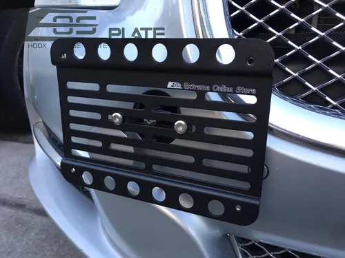 Vista 4 de Extreme Online Store Repuesto para Mazda 3 y MazdaSpeed 3 2004-2009 Placa EOS versión 2 Gancho de remolque para parachoques delantero, soporte