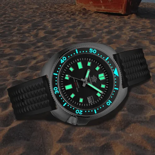 Vista 4 de ADDIESDIVE Automatic Diver 200M - Reloj mecánico luminiscente NH35A analógico de acero inoxidable