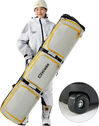 Vista 8 de Bolsa de snowboard con ruedas XCMAN de longitud ajustable