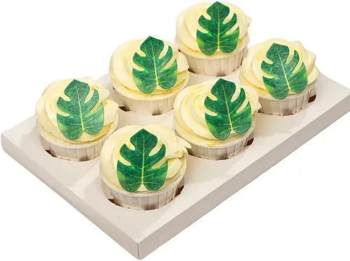 Vista 14 de Mariposas comestibles para decoración de pasteles, decoración comestible de arco iris para pasteles y cupcakes, mariposas de papel de oblea