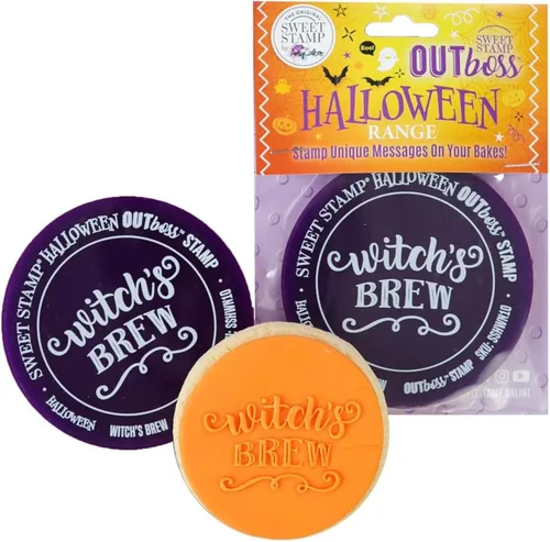 Vista 4 de Sello dulce de AmyCakes Outboss, sello de expresión de plástico, mi primer Halloween