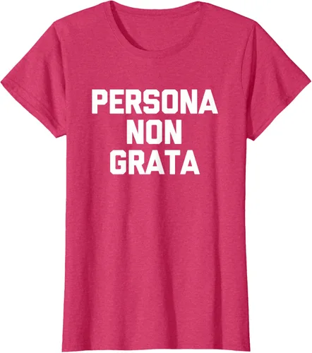 Vista 10 de Persona Non Grata - Divertida camiseta sarcástica con frase sarcástica, Negro