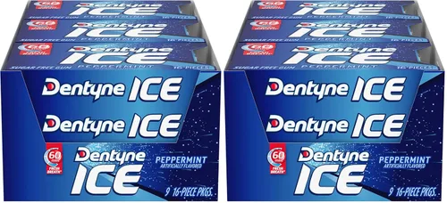 Vista 26 de Dentyne Ice Arctic Chill - Goma de mascar sin azúcar, 9 paquetes de 16 piezas (144 piezas en total) Goma de mascar, perfecta para un aliento