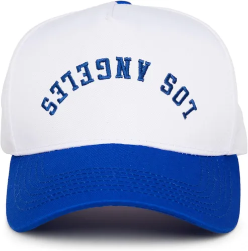 Vista 113 de Funky Junque Gorra de béisbol de 2 tonos para camionero adulto Misbehavin' - Leopardo/Beige