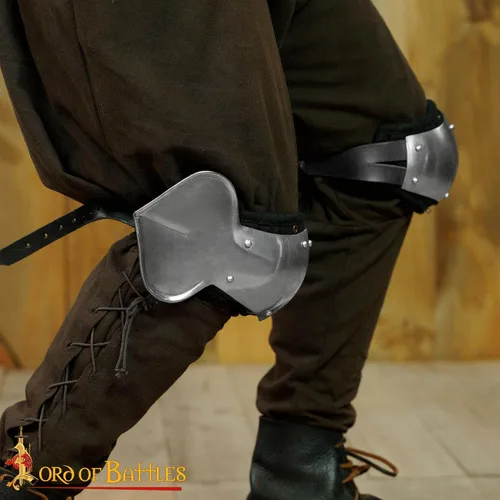Vista 2 de Lord of Battles Armadura medieval de acero para juego de rol, armadura de pierna de policía perfecta para LARP, cosplay, Halloween, SCA, Renfair