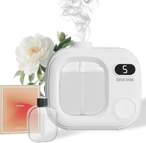 Vista 9 de Difusor de Aceite Esencial Sin Agua Portátil, Máquina de Aromaterapia Inalámbrica para Hogar, Oficina, Auto, Habitación Grande. Difusor Ultrasónico