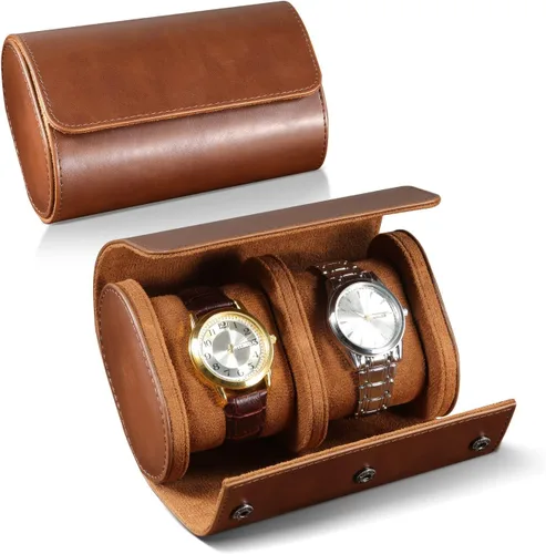 Vista 7 de ROSELLE Funda de reloj individual para hombre y mujer - Estuche de viaje Negro-1