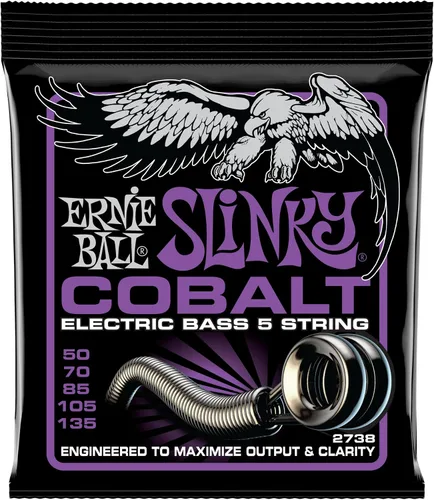 Vista 4 de Ernie Ball Slinky Cobalt - Cuerdas para bajo eléctrico de 6 cuerdas, calibre 32-130 6-String (32-130)