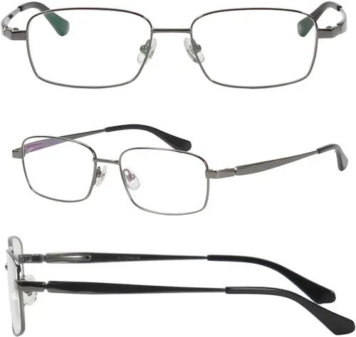 Vista 14 de Agstum Gafas ópticas de montura duradera de titanio con montura completa